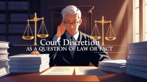 Court Discretion as a Question of Law or Fact